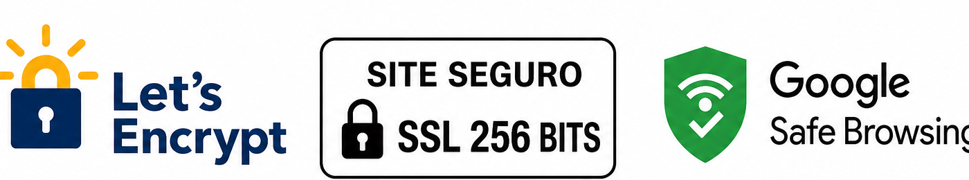 Let's Encrypt, SSL 256 bits, Google Safe Browsing
